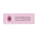 Search for pink damask return address labels Chic
