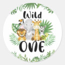 Search for kids elephant stickers Wild one