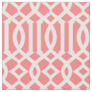 Search for coral and white fabric Modern
