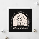 Search for cat lover christmas cards Retro
