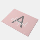 Search for pink and grey doormats Modern