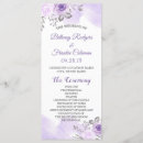 Search for elegant wedding programs Floral
