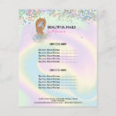 Search for technicians flyers Beauty salon