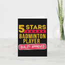 Search for badminton players cards Racquet