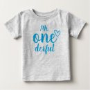 Search for mr onederful baby shirts One year old