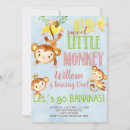 Search for sweet monkeys invitations For kids