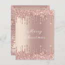 Search for pink rose gold blush sparkly drips invitations Glitter