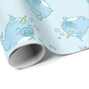 Search for narwhal wrapping paper Under the sea