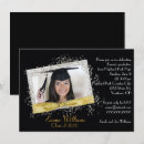 Search for gold glitter graduation invitations Bling