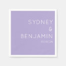 Search for lavender wedding napkins Elegant
