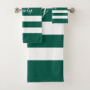 Search for green white stripe pattern bath towels Trendy