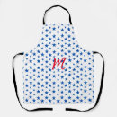 Search for white blue star aprons For her