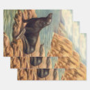 Search for mammals wrapping paper Ocean