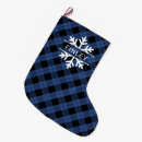 Search for plaid christmas stockings Blue