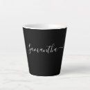 Search for black white mugs Typography