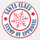 Search for approved by santa stickers Red