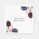 Search for burgundy and blush wedding napkins Names
