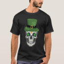 Search for st patricks day skull tshirts Shamrock