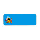 Search for cartoon fish return address labels Colourful