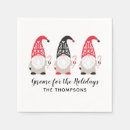 Search for christmas gnomes napkins Cute