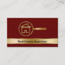 Search for real estate appraiser business cards Property