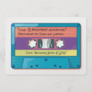 Search for cassettes invitations 1980s