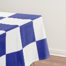 Search for blue and white tablecloths Squares