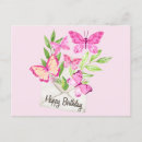 Search for pink leaf postcards Butterfly