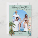 Search for warm weather christmas cards Surfboard