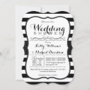 Search for black and white shower wedding invitations Vintage