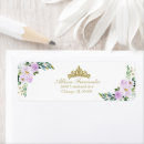 Search for purple glitter return address labels Elegant