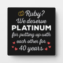 Search for 40th anniversary plaques Couple