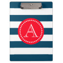 Search for navy blue clipboards Initials