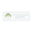 Search for blue ribbon return address labels Watercolor