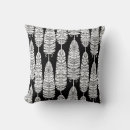 Search for black and white feather cushions Hand drawn