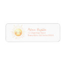 Search for smiling sun return address labels Yellow