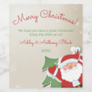Search for santa claus wine labels Cartoon