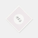 Search for lilac wedding napkins Initials