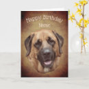 Search for mastiff birthday cards For him