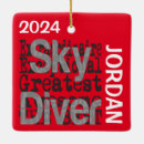 Search for diver christmas tree decorations Sky diving