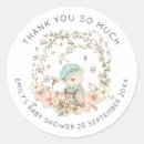 Search for vintage baby boy shower stickers Thank you