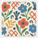 Search for retro floral pattern stickers Flowers