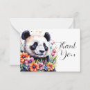 Search for panda thank you cards Animal