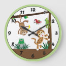 Search for jungle nursery clocks Frog