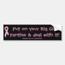 Search for breast cancer pink ribbon bumper stickers Awareness