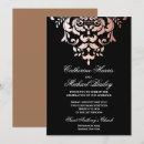 Search for black and rose gold wedding invitations Formal