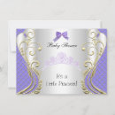 Search for lavender princess baby shower invitations Tiara