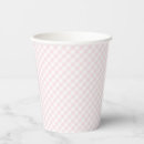 Search for pink paper cups Gingham