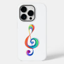 Search for colourful music notes iphone cases Rainbow