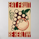 Search for eat fruit be healthy posters Vintage